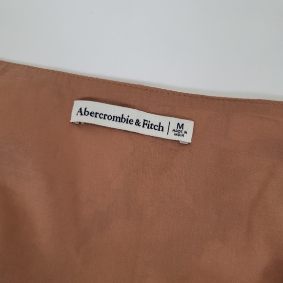 Abercrombie & Fitch Crop Top Puff Sleeve Sweetheart Neckline Short Peasant - Picture 8 of 11